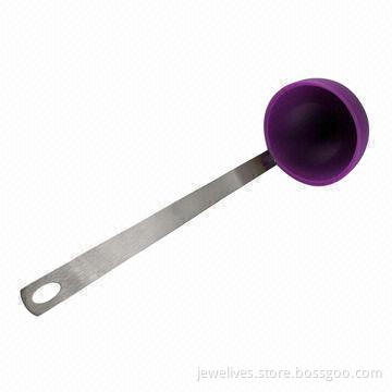 Silicone ladles with stainless steel handle